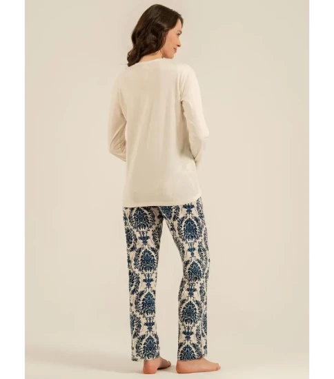 Pierre Cardin PC9285 Uzun Kollu Pijama Takım resmi