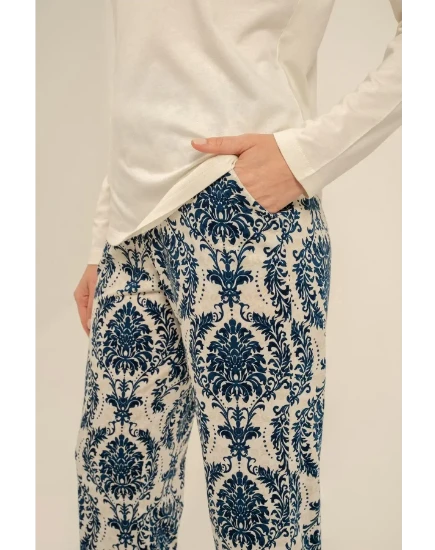 Pierre Cardin PC9285 Uzun Kollu Pijama Takım resmi