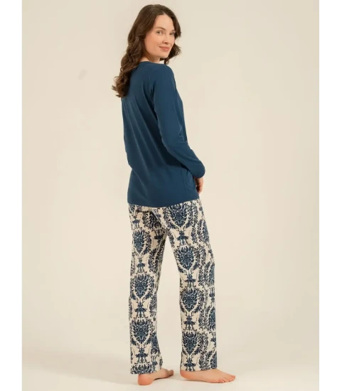 Pierre Cardin PC9285 Uzun Kollu Pijama Takım resmi
