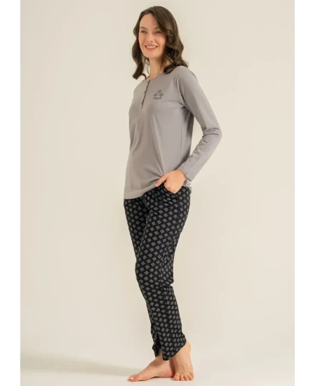 Pierre Cardin PC9289 Uzun Kollu Penye Pijama Takım resmi