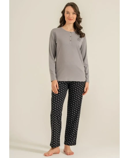 Pierre Cardin PC9289 Uzun Kollu Penye Pijama Takım resmi