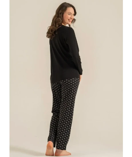 Pierre Cardin PC9289 Uzun Kollu Penye Pijama Takım resmi