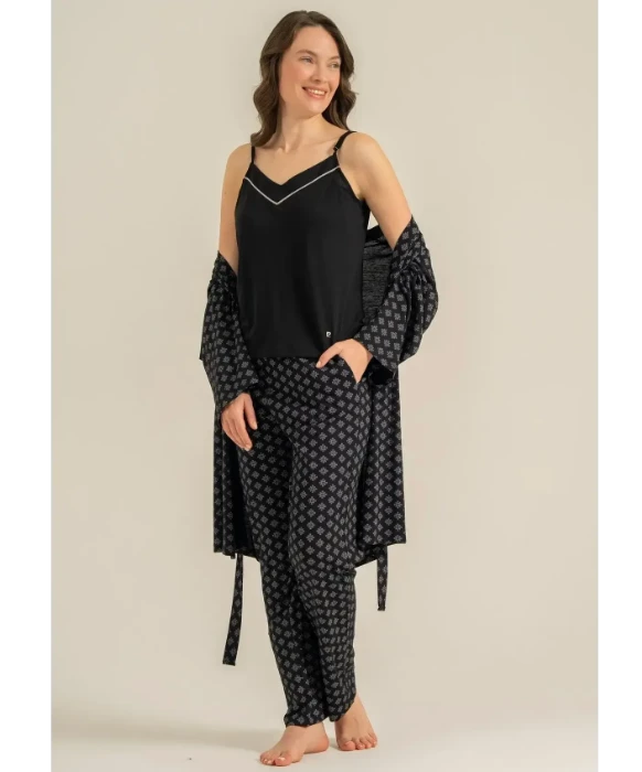 Pierre Cardin PC9291 Kadın Sabahlıklı Pijama Takımı resmi