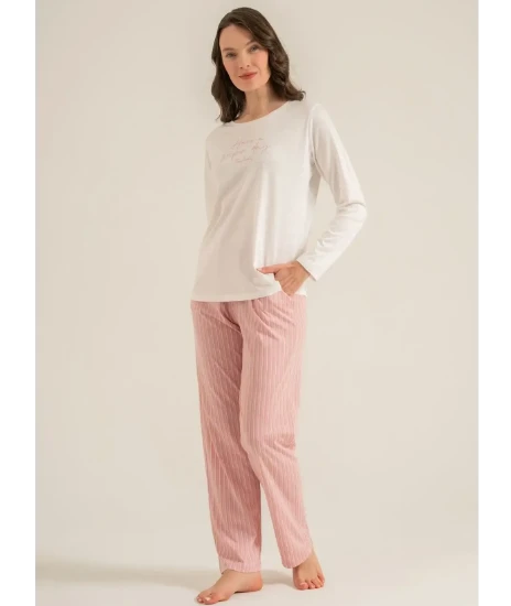 Pierre Cardin PC9294 Uzun Kollu Penye Pijama Takım resmi