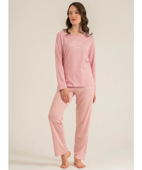 Pierre Cardin PC9294 Uzun Kollu Penye Pijama Takım resmi