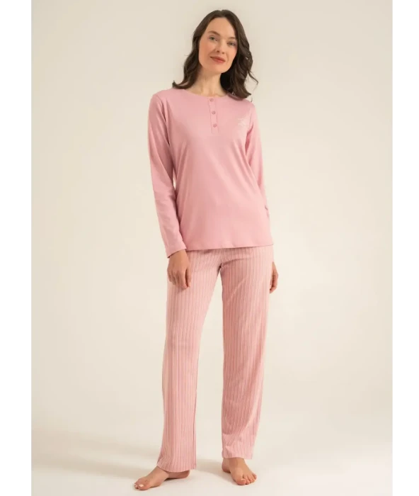 Pierre Cardin PC9295 Uzun Kollu Penye Pijama Takım resmi