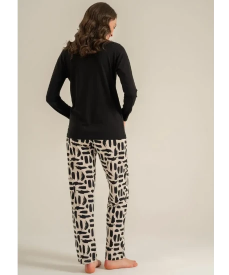 Pierre Cardin PC9300 Uzun Kollu Penye Pijama Takım resmi