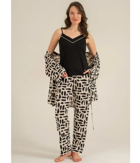 Pierre Cardin PC9302 Kadın Sabahlıklı Pijama Takımı resmi