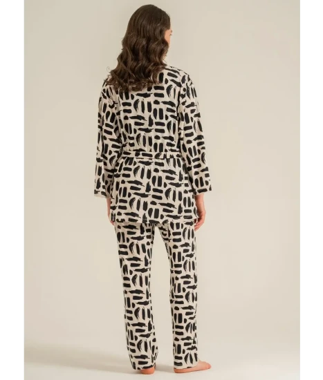 Pierre Cardin PC9302 Kadın Sabahlıklı Pijama Takımı resmi