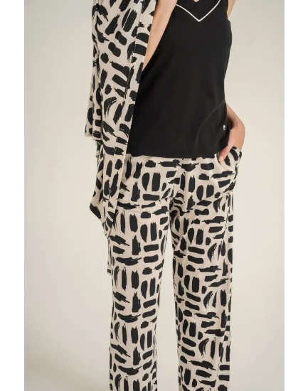 Pierre Cardin PC9302 Kadın Sabahlıklı Pijama Takımı resmi