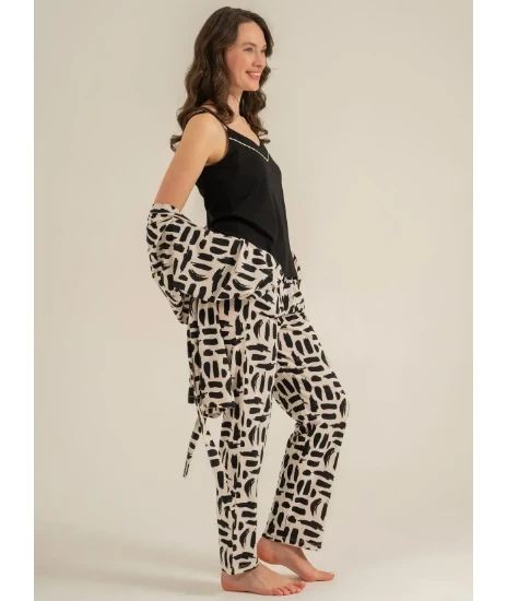 Pierre Cardin PC9302 Kadın Sabahlıklı Pijama Takımı resmi