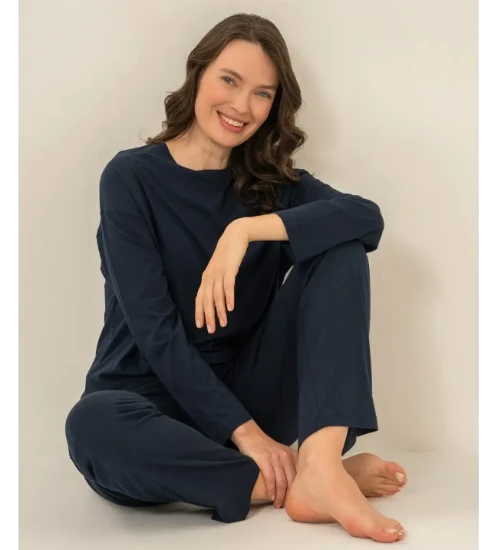 Pierre Cardin PC9304 Uzun Kollu Penye Pijama Takım resmi