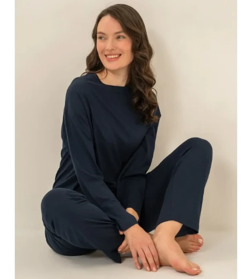 Pierre Cardin PC9304 Uzun Kollu Penye Pijama Takım resmi