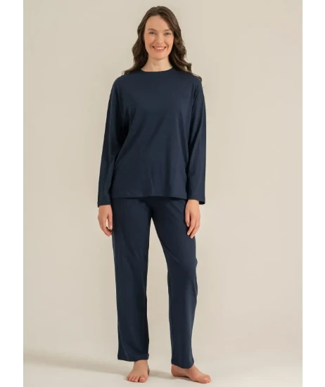 Pierre Cardin PC9304 Uzun Kollu Penye Pijama Takım resmi