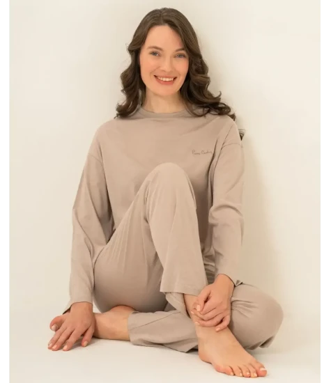 Pierre Cardin PC9304 Uzun Kollu Penye Pijama Takım resmi