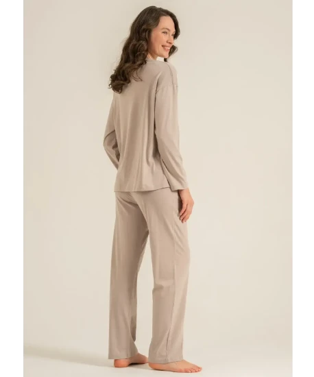Pierre Cardin PC9304 Uzun Kollu Penye Pijama Takım resmi