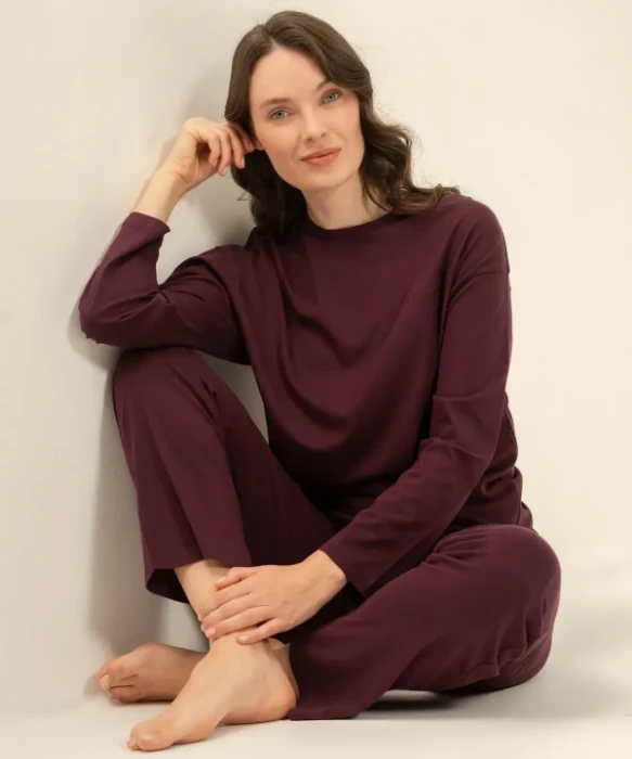 Pierre Cardin PC9304 Uzun Kollu Penye Pijama Takım resmi