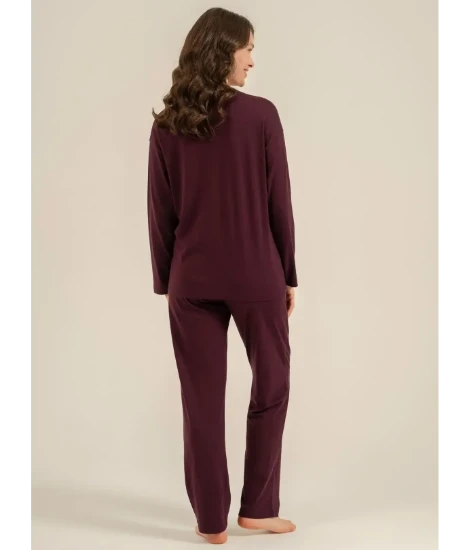 Pierre Cardin PC9304 Uzun Kollu Penye Pijama Takım resmi