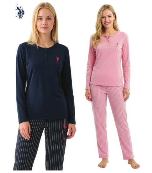 US Polo 20307 Pamuklu Kadın Pijama Takım resmi