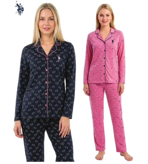 Image de US Polo 20327 Ensemble Pyjama Boutonné sur le Devant