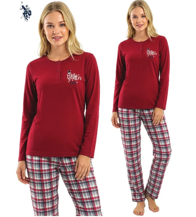 Picture of US Polo 20340 New Year Pajama Set