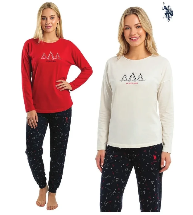 Picture of US Polo 20343 New Year Pajama Set