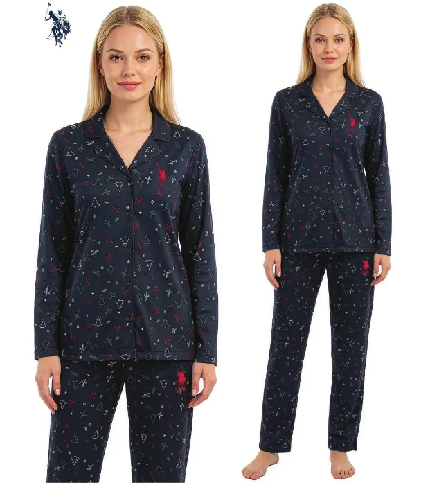 Picture of US Polo 20344 New Year Pajama Set