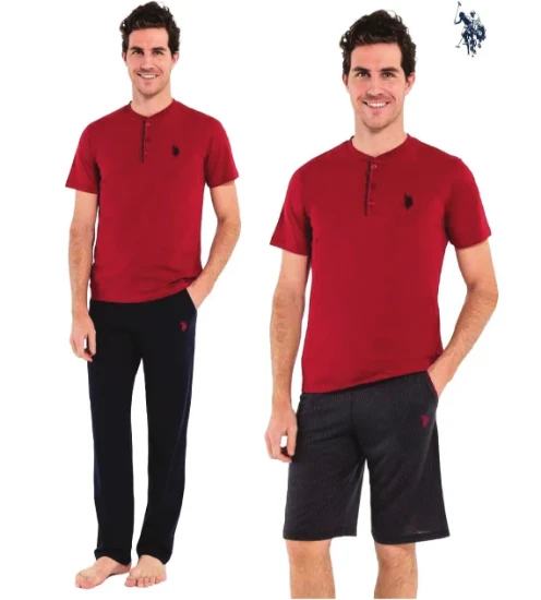 Image de US Polo 12005 Ensemble Pyjama Homme 3 Pièces – En Boîte