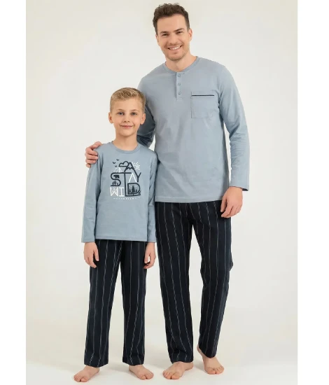 Arnetta AR3829 Baba Oğul Pijama Takımı resmi