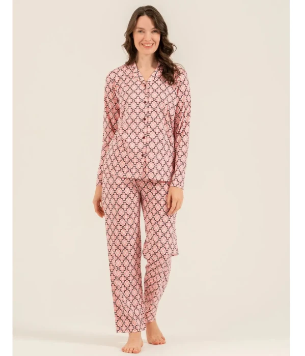 Arnetta AR3761 Önden Düğmeli Pijama Takımı resmi