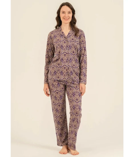 Arnetta AR3771 Önden Düğmeli Pijama Takımı resmi