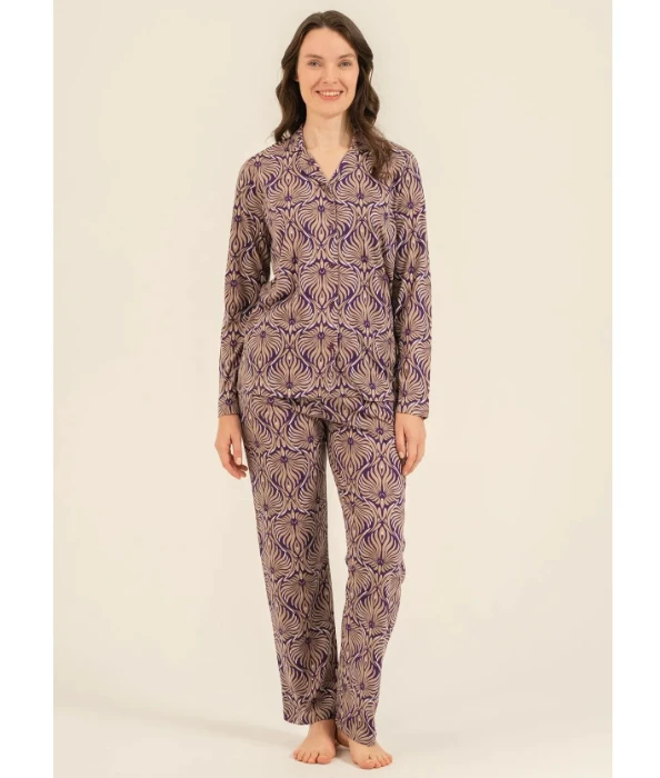 Arnetta AR3771 Önden Düğmeli Pijama Takımı resmi