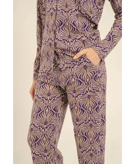 Arnetta AR3771 Önden Düğmeli Pijama Takımı resmi