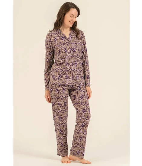 Arnetta AR3771 Önden Düğmeli Pijama Takımı resmi