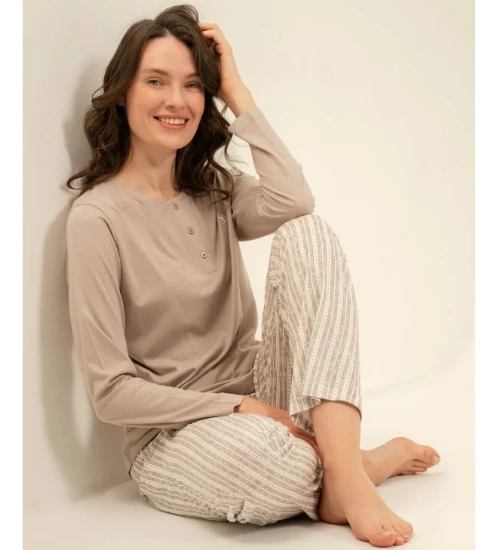 Arnetta AR3779 Uzun Kollu Pijama Takımı resmi