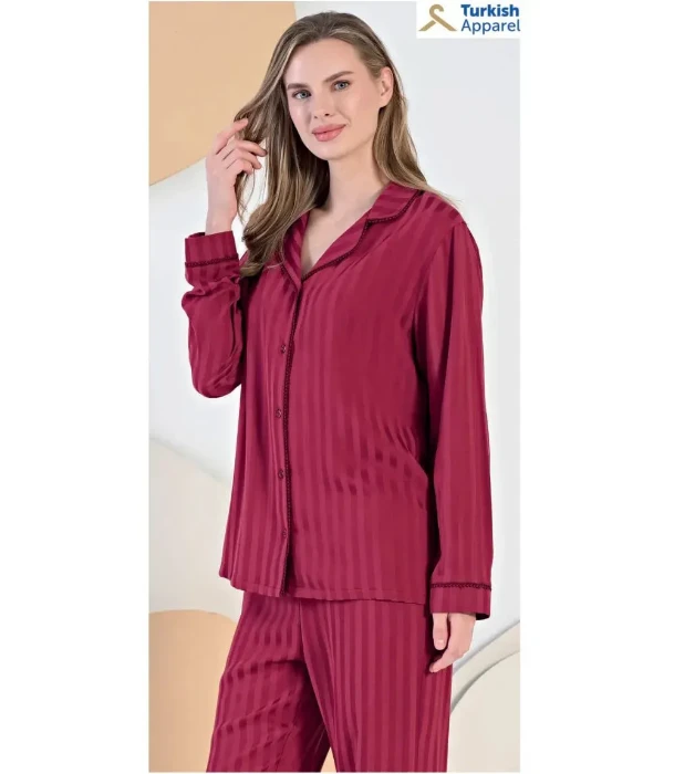 Feyza 5432 Önden Düğmeli Pijama Takım resmi