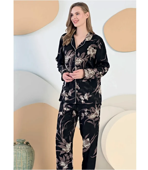 Feyza 5434 Önden Düğmeli Pijama Takım resmi