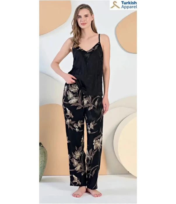 Feyza 5435 Kadın Sabahlıklı Pijama Takımı resmi