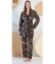 Feyza 5439 Kadın Sabahlıklı Pijama Takımı resmi