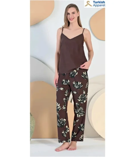 Feyza 5439 Kadın Sabahlıklı Pijama Takımı resmi