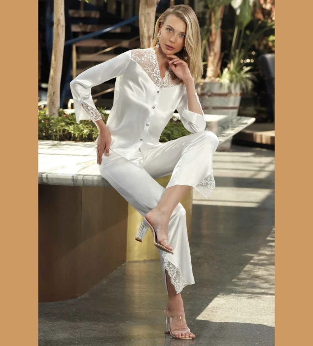 Nurteks 5692 Saten Pijama Takım resmi