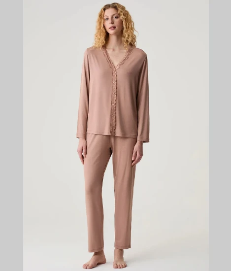 Catherine's 20302 Önden Düğmeli Pijama Takımı resmi