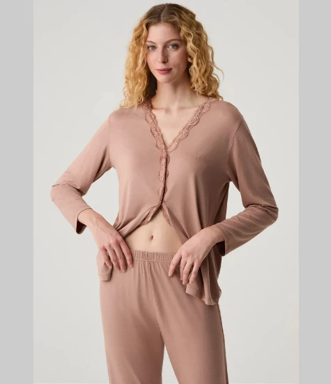 Catherine's 20302 Önden Düğmeli Pijama Takımı resmi
