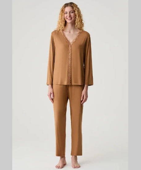 Catherine's 20302 Önden Düğmeli Pijama Takımı resmi