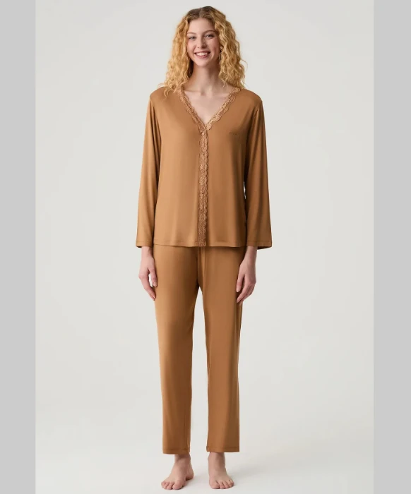 Catherine's 20302 Önden Düğmeli Pijama Takımı resmi