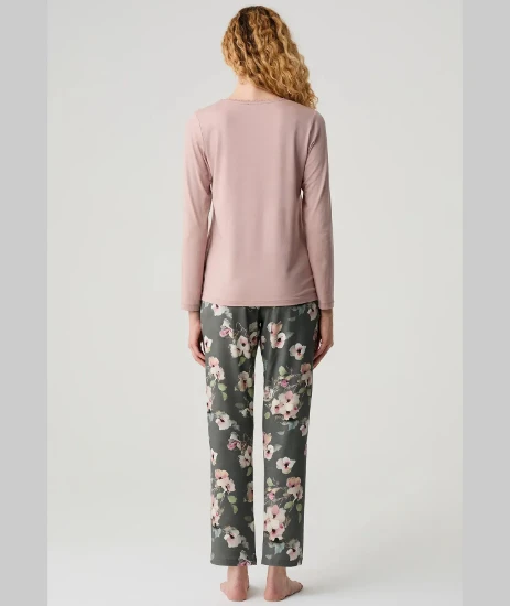 Catherine's 20304 Kadın V Yaka Pijama Takımı resmi