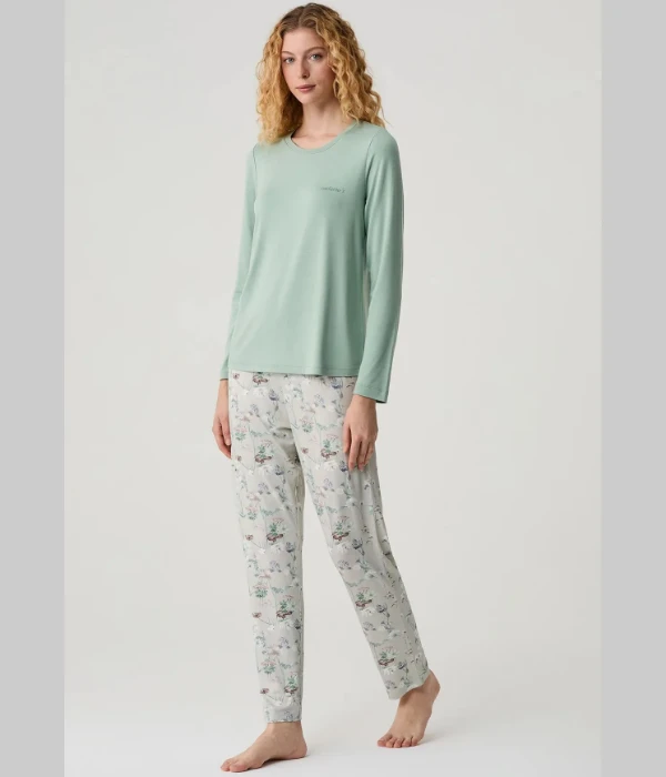 Catherine's 20306 Çiçek Desenli Pijama Takımı resmi