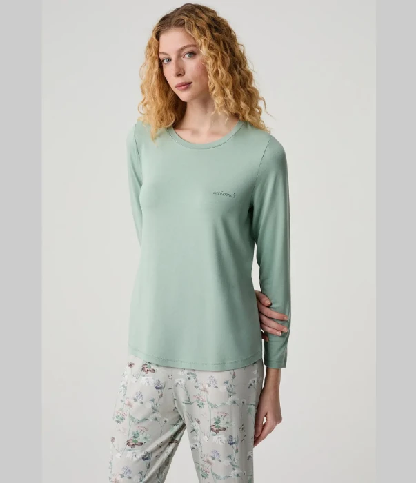 Catherine's 20306 Çiçek Desenli Pijama Takımı resmi