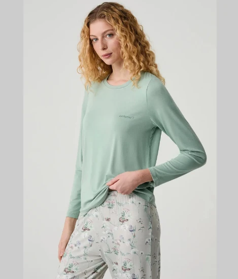 Catherine's 20306 Çiçek Desenli Pijama Takımı resmi
