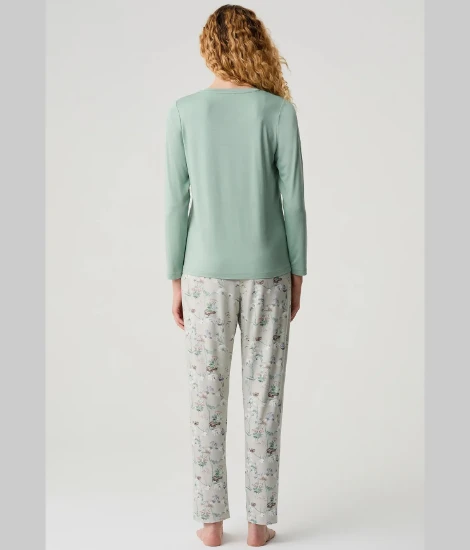 Catherine's 20306 Çiçek Desenli Pijama Takımı resmi